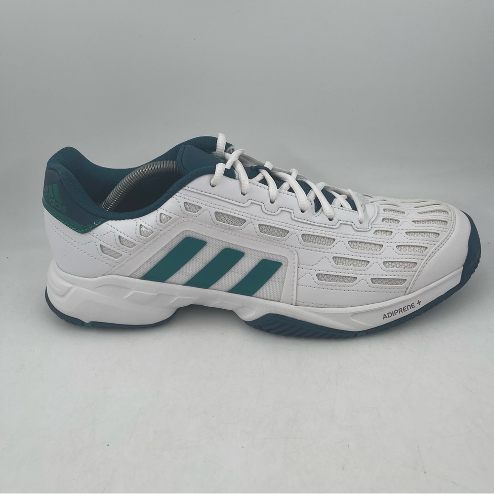 NIB! Adidas Performance Men’s Barricade Court 2-Size 12.5-White/Blue Tennis Shoe